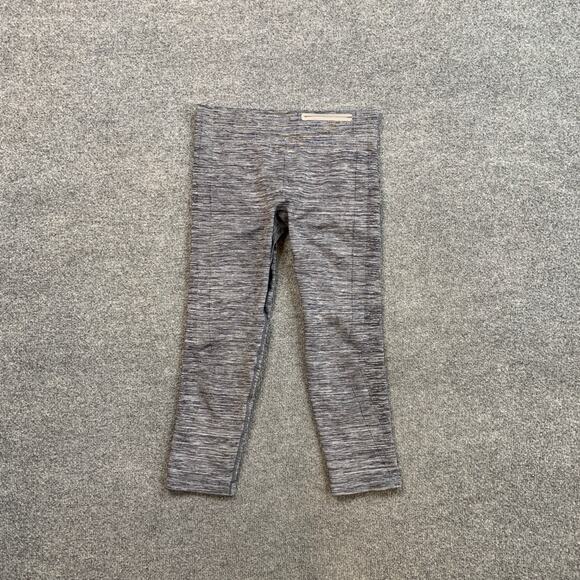 Under Armour Leggings Womens M Medium Gray Seamless Knit Compression Capri - Picture 2 of 10